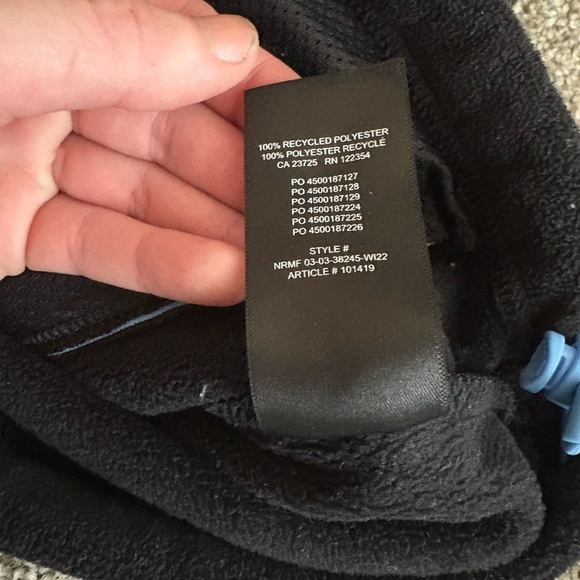 Tna Sno Polar ½ Zip Sweater in black with blue trim small - Picture 14 of 14